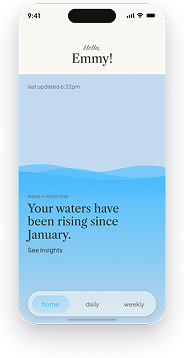 Water metaphor on phone